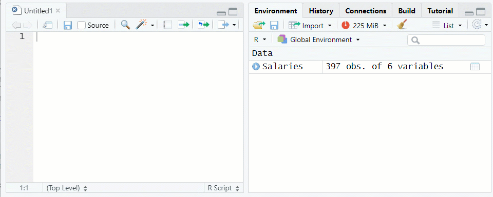 Viewing a Data Frame in the Source Window